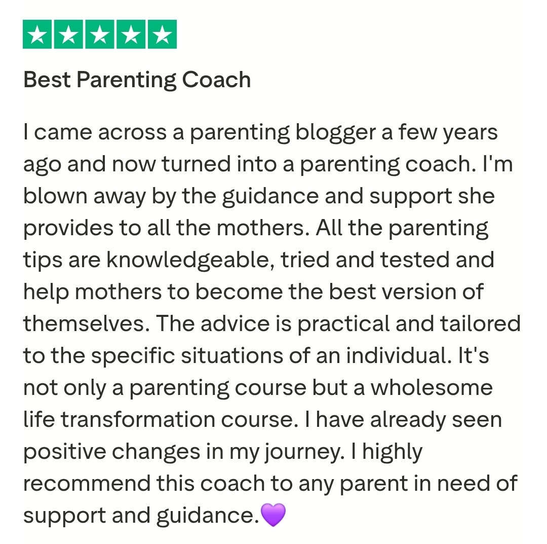 Message from a parent Divya has guided 2